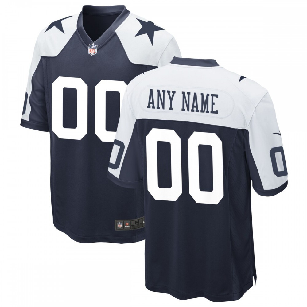 Dallas Cowboys Nike Alternate Custom Game Jersey - Navy-GridironStore